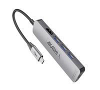 Akashi Hub USB Type-C 5 en 1 Multiports HDMI 4K USB 3.0 Gris