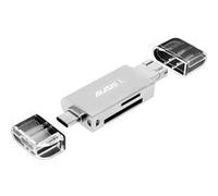 AKASHI Lecteur De Carte - Sd / Micro Sd 3 En 1 Gris G