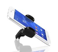 Akashi Support Voiture Smartphone Fixation Grille d'aération Rotatif à 360° Noir