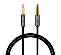Câble Jack 3,5mm mâle-mâle Auxiliaire Smartphone Enceinte Casque Akashi Noir