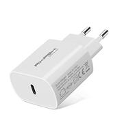 Akashi Chargeur secteur USB Type C Power Delivery 18W Recharge rapide Blanc