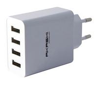 Akashi Adaptateur secteur – 5 A – 4 ports USB