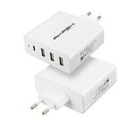 Akashi altacpd31usb45w chargeur multiple white wall 6a 45w usb-c 3xusb fast charging