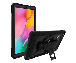 AKASHI TECHNOLOGY - Coque Antichoc et Renforcée avec Poignée rotative + Béquille Support vidéo Compatible pour Samsung Galaxy Tab A7 10.4 2020