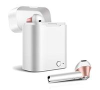 Akashi Technology - Ecouteurs sans fil Oreillettes Bluetooth 5.0 Ecouteurs sans fil avec Boîtier Chargeur de Rangement Charge - Rose
