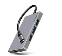 Akashi Technology - Hub USB C HDMI, 3 Ports USB, Power Delivery, Lecteur de Cartes SD/Micro SD Adaptateur 7 en 1, Compatible avec Macbook Pro 13, iPad Air, Ordinateur Portable