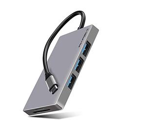Akashi Technology - Hub USB C HDMI, 3 Ports USB, Power Delivery, Lecteur de Cartes SD/Micro SD Adaptateur 7 en 1, Compatible avec Macbook Pro 13, iPad Air, Ordinateur Portable