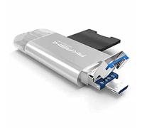 Akashi Lecteur de cartes USB / USB-C et Micro USB pour SD / MicroSD