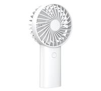 Akashi Ventilateur portable 2 en 1 Batterie 4000 mAh Charge USB-C Torche Blanc