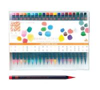 Akashiya pinceau Shin-Mouhitsu Encre (SA-300) 20 Color Set