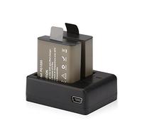 AKASO 2 × 1350 mAh Batterie Rechargeable et Chargeur pour Camera Sport V50 X, Brave 4 Pro, Brave 6 Plus