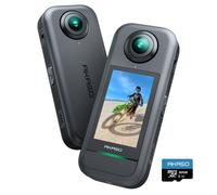 AKASO 360 - Camera Sport à 360° avec Carte Mémoire 32 Go, 5.7K 360 Vidéo, Capteurs 48MP 1/2"", 72MP, SuperSmooth Écran Tactile Noir