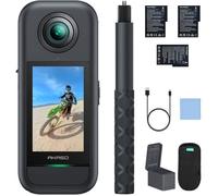 AKASO 360 Kit de Camera Sport à 360° avec 5.7K 360 Vidéo Capteurs 48MP 1/2"" 72MP Photo SuperSmooth 2.29"" Écran Tactile Noir