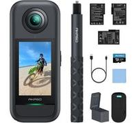 360 Kit de Camera Sport à 360° avec 5.7K avec Carte Mémoire 32Go 48MP 1/2" 72MP Photo SuperSmooth 2.29" Ecran Tactile Noir