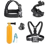 AKASO - Accessoires Bundle Kits pour caméra de sport EK7000/EK5000 GoPro héros - 7 in 1 - Imperméable - 12.0 MP