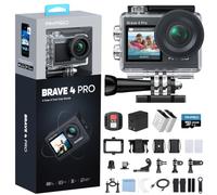 AKASO Brave 4 Pro Caméra Sport 4K Étanche 40M avec Carte Mémoire U3 256 Go