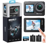 AKASO Brave 7 Caméra Sport 4K avec Carte de 256Go, IPX8 Action Cam Etanche