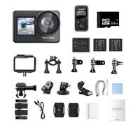 AKASO Brave 7 Caméra Sport WiFi 4K30FPS 20 Millions pixels IPX8 Caméra étanche Avec 64Go Carte mémoire Noir