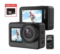 AKASO Brave 7 Caméra Sport WiFi 4K30FPS 20MP écran tactile IPX8 Caméra étanche 33FT EIS 2.0 micro externe 2X 1350mAh Batteriies