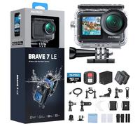 AKASO Brave 7 Le Caméra Sport avec Carte 64 Go, 20MP 4K Écran Tactile IPX7