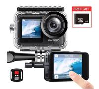 AKASO Brave 7 Le Caméra Sport d'action WiFi 4K 30FPS 20MP &Écran Tactile et EIS 2.0 Caméra sous-Marine 40M Avec 32G Carte Noir