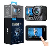 AKASO Brave 8 Lite Caméra Sport 4K60FPS 20MP WiFi Caméra Étanche avec Stabilisation SuperSmooth, Écran Tactile, Grand Angle de 150°, Étanche jusqu'à 60M, Slo-mo 8X, Zoom 4X, 2 Batteries de 1550mAh