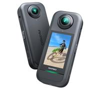 AKASO Caméra d'action 360-360° avec vidéo 5,7K 360°, Photo 72MP, stabilisation superlisse, Verrouillage Horizon à 360°, Suivi AI, Effet bâton à Selfie Invisible, écran Tactile, résistant aux