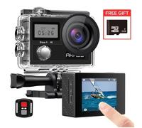 AKASO Caméra Sport Etanche Brave 4 4k WiFi 20MP Caméscope Ultra HD Écran LCD Angle 170° EIS 30M sous-Marine Avec 32G Carte Noir