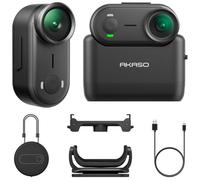 AKASO Keychain3 Camera Sport Portable 4K - Mini Caméra Vlog, Stabilisation, Étanche 5M, Autonomie 360 Min, POV Mains Libres avec Montage Magnétique pour Sport/Plein Air/Animaux (Carte 64Go Inclus)