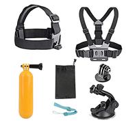 AKASO Kit d'Accessoires 7 en 1 pour Caméra d'Action Compatible avec EK7000/EK7000 Pro/Brave 4/Brave 7 Le/V50X/V50 Pro/V50 Elite/GoPro Hero 11 10 9 8 7/DJI/Apexcam