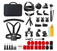 AKASO Kit d'Accessoires pour Caméra Sport 60 en 1 avec Sac de Collecte | Compatible avec EK7000/EK7000 Pro/Brave 4/Brave 7 Le/Brave 7/V50X/V50 Pro/V50 Elite/GoPro Hero 11 10 9 8 7/DJI/Apexcam
