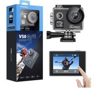 AKASO V50 Elite Native 4K / 60fps Caméra Sport Etanche Ultra HD EIS 4K Wifi 20MP Ecran LCD tactile Action Cam