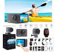 AKASO V50 PRO Caméra Sport Etanche 4k Wifi 20MP, Action Cam 30fps, Caméscope Ultra HD EIS, Écran LCD Tactile, Kits d'Accessoires