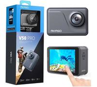AKASO V50 Pro Caméra Sport WiFi 4K/30fps 20MP, Écran Tactile 2"", EIS, Étanche 40m, Micro Externe & Télécommande, Accessoires Casque