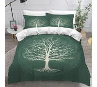AKATIE Housse de Couette Arbre De Vie Celtique Art Parure de Lit 2 Personnes Qualité Supérieure Housse Couette avec Fermeture Eclair Doux Microfibre Housse de Couette 240×260