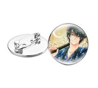 Akatsuki No Yona Cosplay Anime Badges broches de dessin animé figurines broches épinglettes dôme en verre fait à la main Otaku Jewelry en gros, Verre