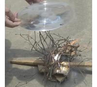 Akatsukiqi 1 Pièce, Grande du Soleil Circulaire La Lentille Fresnel, Diamètre 360mm, Distance Focale 450mm, Épaisseur 2mm