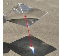 Akatsukiqi 250x250mm Big Optical PMMA Condensation solaire en plastique Fresnel Lentille à lentille Loupe de l'énergie solaire Concentrateur d'énergie solaire DIY Projecteur 1PC