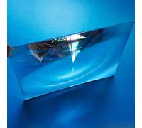 Akatsukiqi Lentilles solaires en plastique optique pour projecteur - 400 x 300 mm - Lentille de Fresnel PMMA - Longueur focale : 600 mm - Lentille concentrateur solaire - 1 pièce (diamètre : 400 x