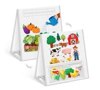 AKAYOK Planche pliable en feutre - Planche d'histoire double face en flanelle pour l'apprentissage préscolaire, la narration interactive et le jeu | Planche de jeu portable en feutre pour la maison et