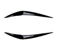 AKAZI Voiture Noir Brillant Phares Sourcils PaupièRes Couverture Cils TêTe LumièRe Lampe Autocollants pour SéRie 1 F20 118I 120I 15-19