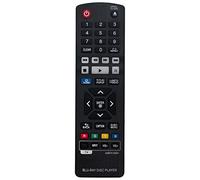 AKB75135301 Télécommande de rechange compatible avec lecteur Blu-ray LG BPM55 BPM55N UBK90 BPM331 BPM331N BPM53 BP540 BP540N BP550 BP550N BP430 BP430N UP970 BP330 BP3330 BP333 0N BP63. 0 BP630N BP630S
