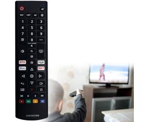 AKB76037605 Télécommande universelle de rechange pour LG-Smart-TV-Remote, télécommande infrarouge LG TV, avec boutons Netflix, Prime Video, Disney+, Rakuten TV