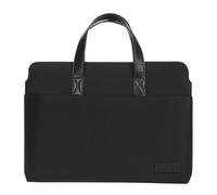 AKbik 13.6 14.2 15.6 16 Pouces Sacoche pour Ordinateur Portable Sac À Main Business Porte Cartable Travail Mallette Serviette Affaires (Color : Black, Size : 13.6-14.2 inch)