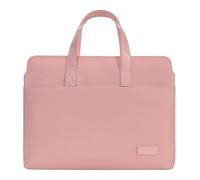 AKbik 13.6 14.2 15.6 16 Pouces Sacoche pour Ordinateur Portable Sac À Main Business Porte Cartable Travail Mallette Serviette Affaires (Color : Pink, Size : 13.6-14.2 inch)