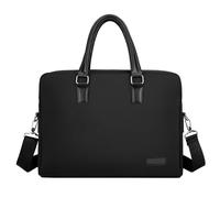 AKbik Sac À Main Bandoulière pour Ordinateur Portable Porte-Documents Élégant pour Ordinateur Jusqu'à Hommes (Size : Black-1)