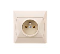 AKCENT Prise simple sans beige GP-1AZ/01