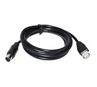 AKDDNZX Adaptateur MINI DIN 8 broches vers RJ45, caméra de vidéoconférence, entrée VISCA vers sortie, câble de connexion en cascade for périphérique réseau(3 metres)