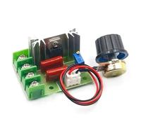 AKDDNZX Régulateur de tension ca contrôlé en silicium, 2000W, régulateur de vitesse de moteur haute puissance, variateur de vitesse, Thermostat(2000W SCR with cable)