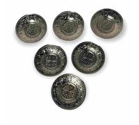 Akdeniz for the love of the taste Soucoupe/sous-verre à thé Dalgic 302L en métal argenté, 6 pièces - thé turc